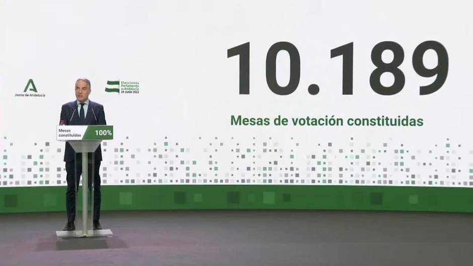 "Normalidad, con algún retraso" en el arranque de las elecciones en Andalucía