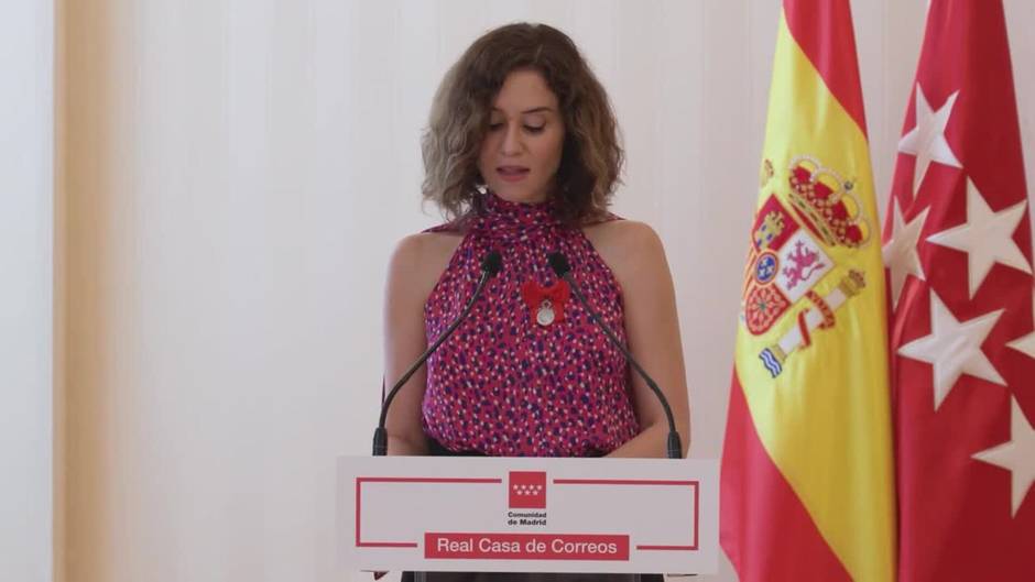 Ayuso carga contra el Gobierno por "dividir" a los españoles