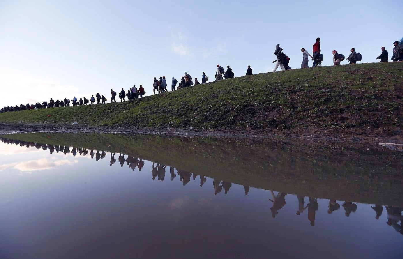 Eslovenia vive una jornada intensa en el éxodo de los refugiados