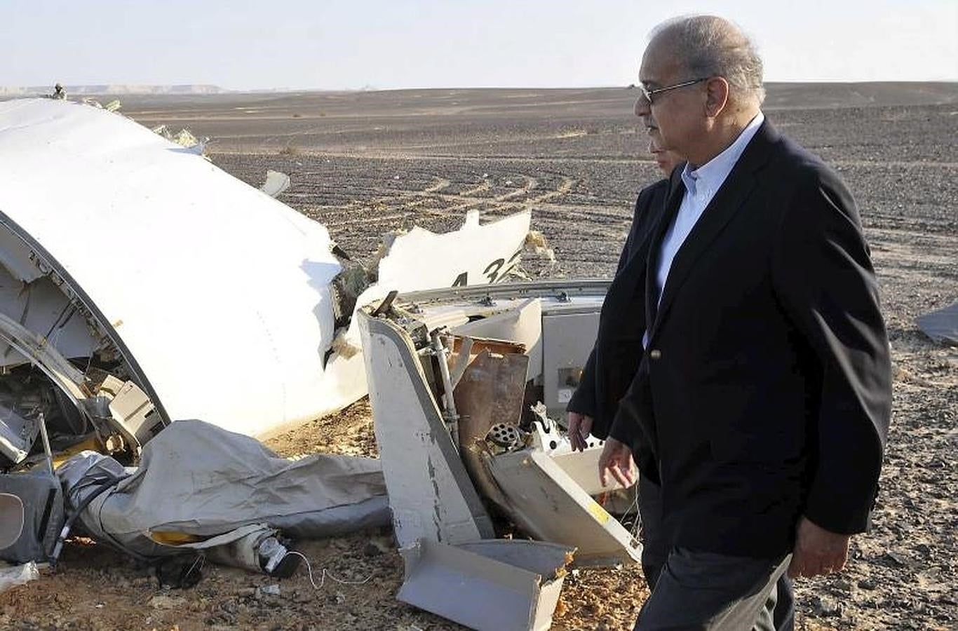 Los restos del fuselaje se han hallado en el área de Hasana, una zona montañosa del norte del Sinaí