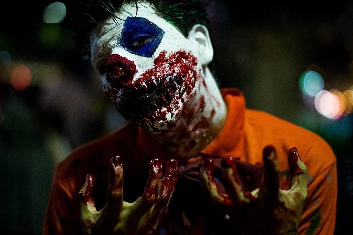 Marcha zombi en Caracas, Venezuela. EFE