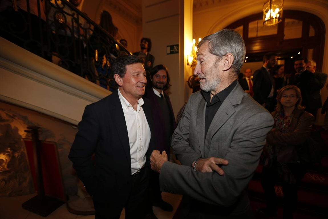 José Julio Rodríguez y el exsecretario de CC.OO., Antonio Gutiérrez