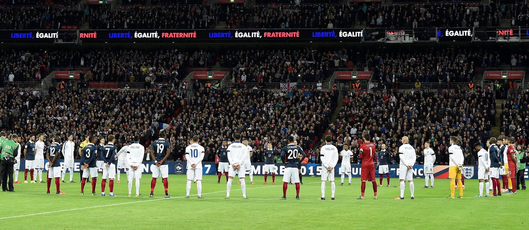 El homenaje del Inglaterra-Francia, en imágenes