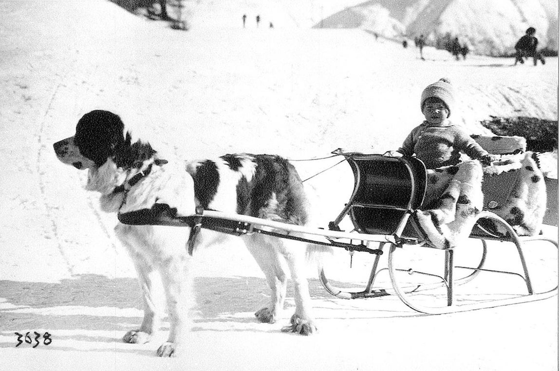 Cayetana Fitz-James Stuart en Saint Moritz donde pasaba la familia largas temporadas. 
