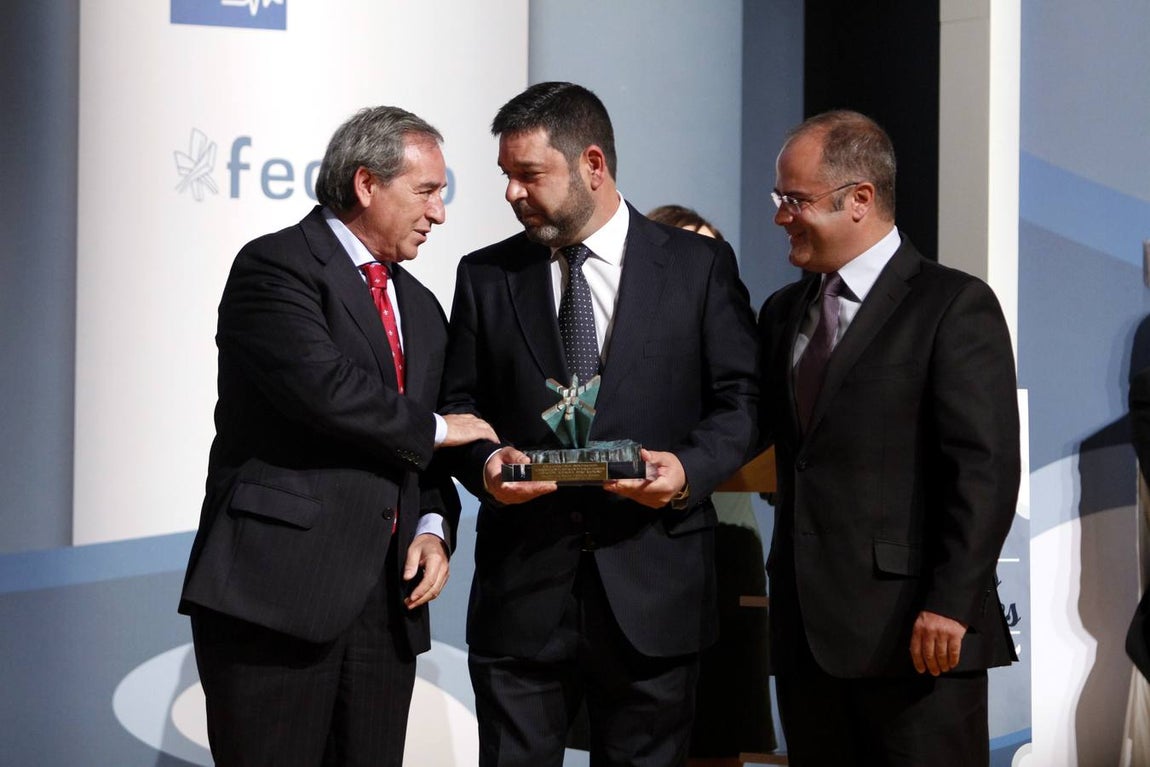 Galardón al compromiso con la prevención de Riesgos laborales, que recayó en Talleres Pedro Madroño. 