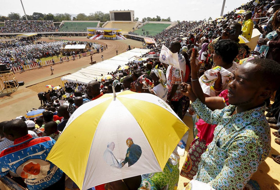 Último día del Papa en la República Centroafricana, en imágenes. 