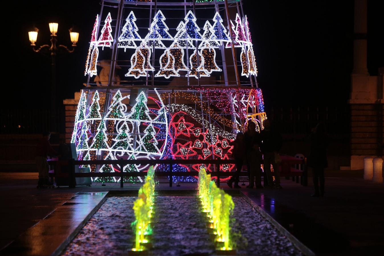 Inauguración del alumbrado de navidad en Cádiz