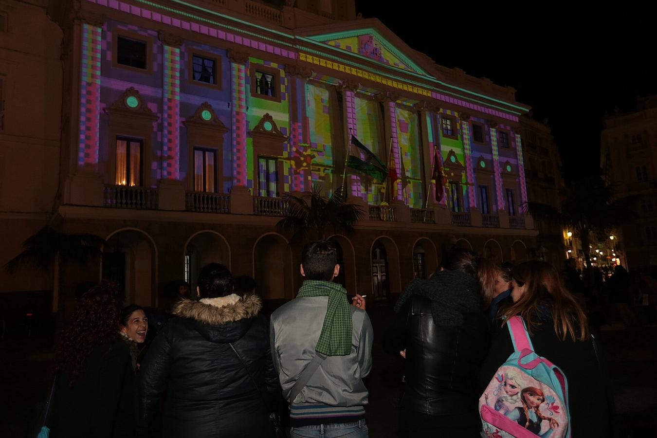 Inauguración del alumbrado de navidad en Cádiz