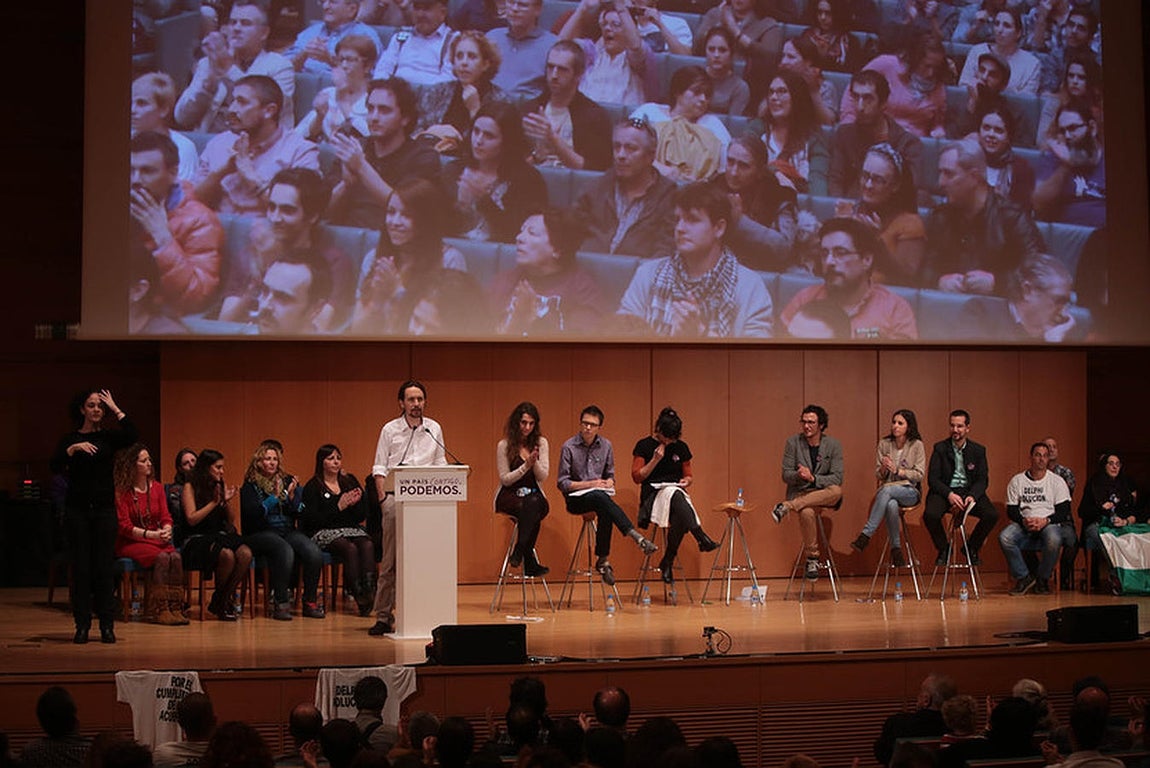 Mitin de Podemos en el Palacio de Congresos de Cádiz