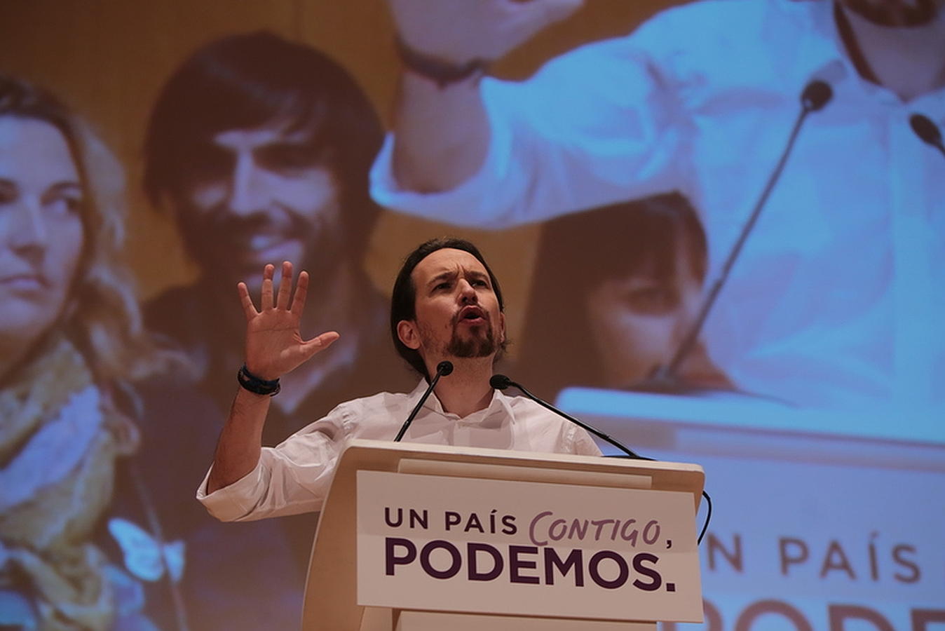 Mitin de Podemos en el Palacio de Congresos de Cádiz