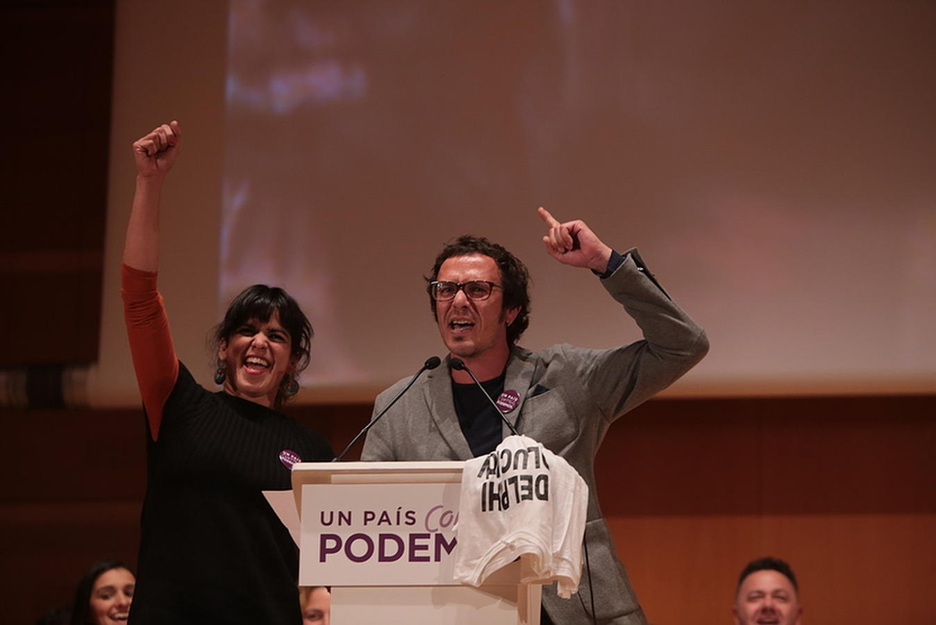 Mitin de Podemos en el Palacio de Congresos de Cádiz