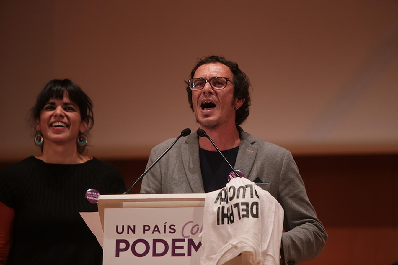 Mitin de Podemos en el Palacio de Congresos de Cádiz