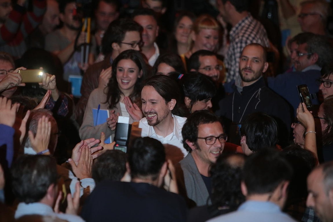 Mitin de Podemos en el Palacio de Congresos de Cádiz