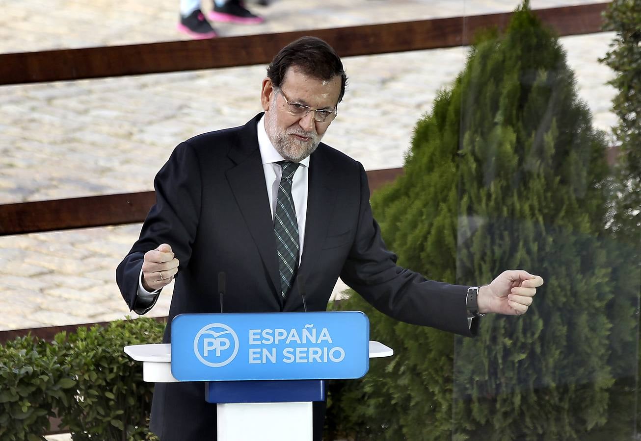 Mariano Rajoy durante su discurso en Sevilla. 