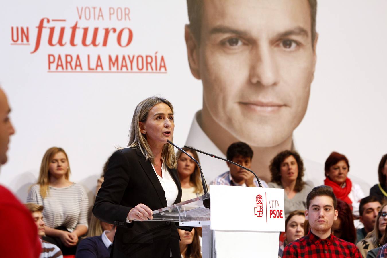 Milagros Tolón, durante su intervención. 