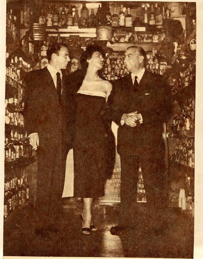 Con Ava y Chicote, en Madrid. 