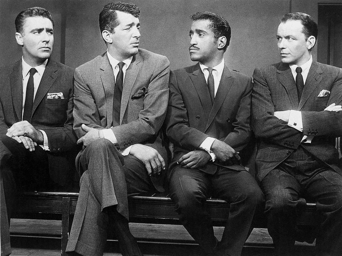 El Rat Pack, en 1960. 