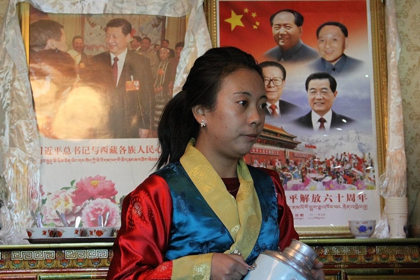 La propaganda del Partido Comunista abunda en Tíbet