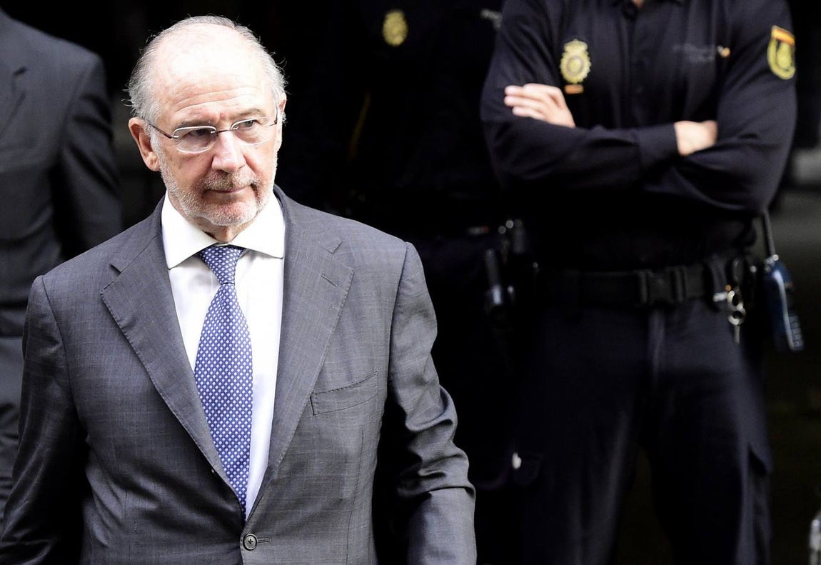Rodrigo Rato, exvicepresidente del Gobierno y expresidente de Bankia es el séptimo político más buscado. El caso Rato fue uno de los más polémicos de este año.. 