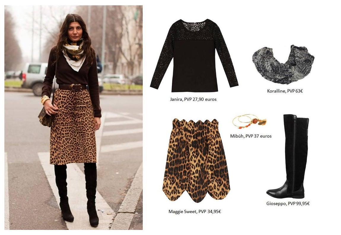 Giovanna Battaglia, animal print para las mañanas invernales. 
