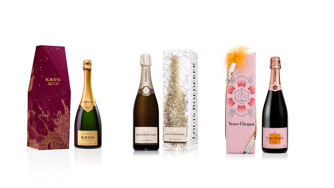 Louis Roederer te invita a disfrutar en Navidad del mejor champán del mundo con una selección de sus mejores espumosos como el Brut Premier, un gran clásico con alma contemporánea. Su frescura, fineza y alegría son una invitación a la fiesta. Veuve Clicquot lanza unos estuches diseñados por Tsé &amp; Tsé y Krug Songlines una edición limitada creada por el músico y diseñador Sébastien Léon inspirado en la musicalidad de los champanes de la casa. 