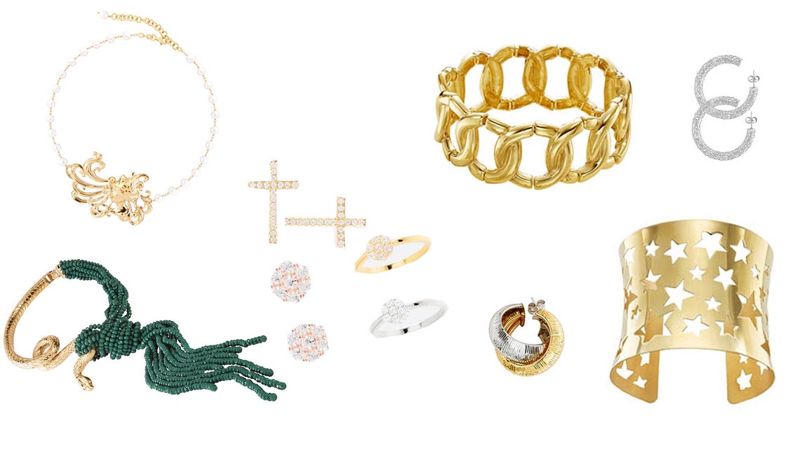 La joyas son un acierto seguro entre el público femenino como estas de Daniel Espinosa (izquierda), Luxenter por menos de 40 euros (centro) o Yanes Madrid (derecha).. 