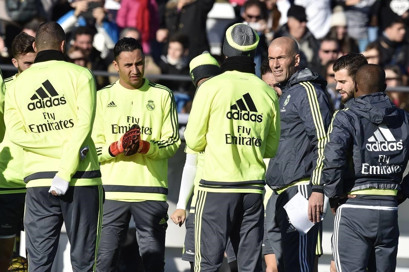 Primeras imágenes de Zidane como entrenador del Real Madrid