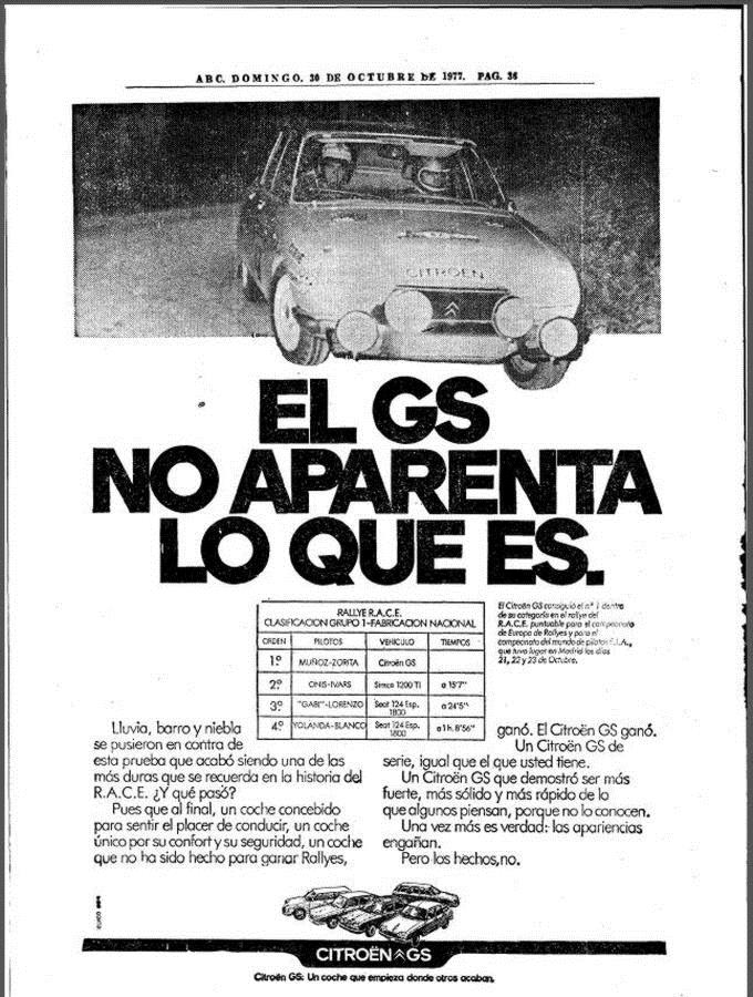 Anuncio en ABC de 1977