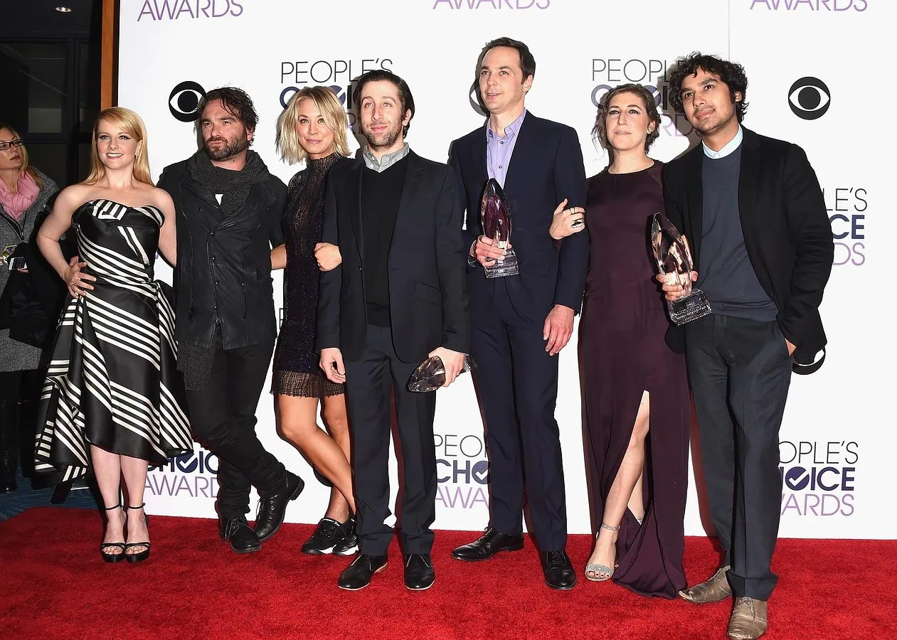 El reparto de la serie «The Big Bang Theory» también acudió a la ceremonia de entrega de premios People's Choice Awards