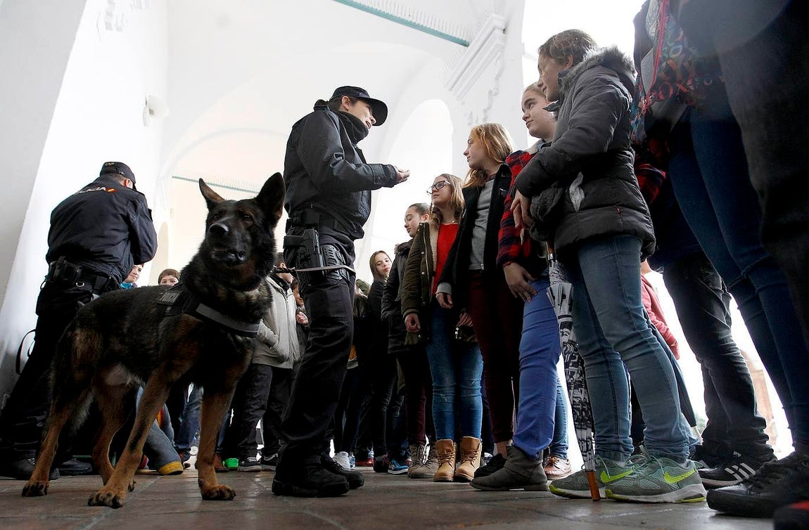 La Diputación acoge desde este lunes una muestras del archivo del Cuerpo de Seguridad, con sede en Ávila, en el que se incluyen el arma del asesino de la catana y la caja-bomba de puros que ETA le mandó a Carlos Herrera