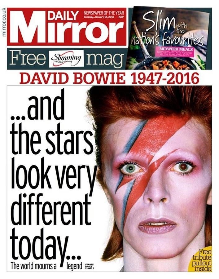 Así ha recogido la prensa internacional la muerte de David Bowie