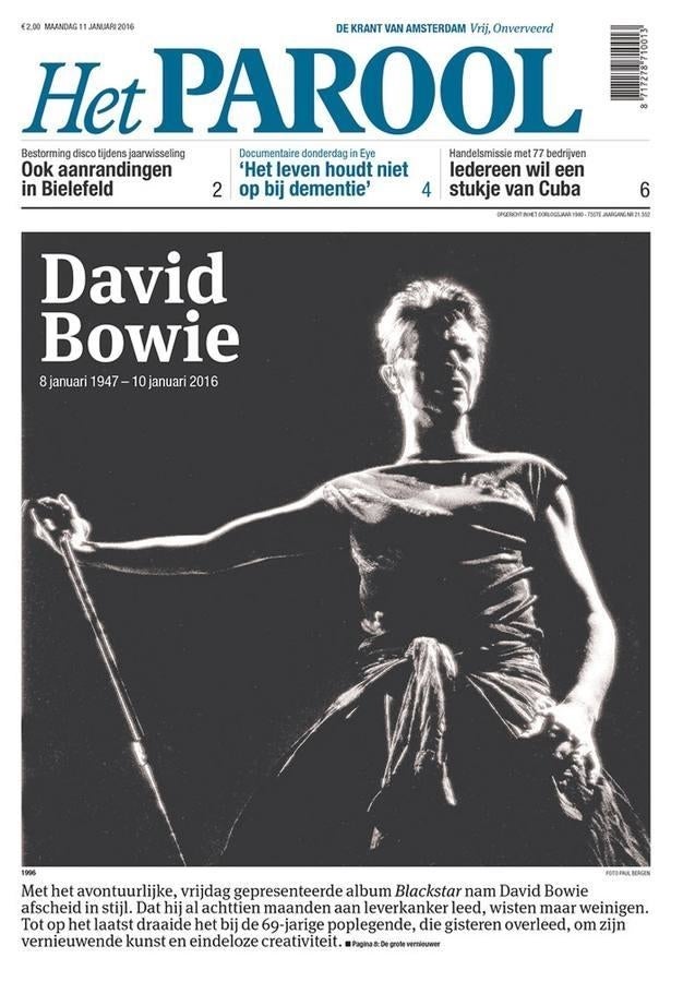 Así ha recogido la prensa internacional la muerte de David Bowie