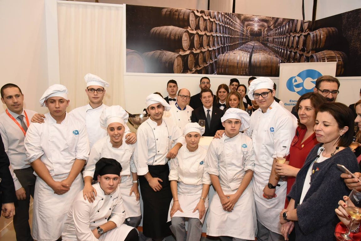 Con la Escuela de Hostelería de Toledo. 