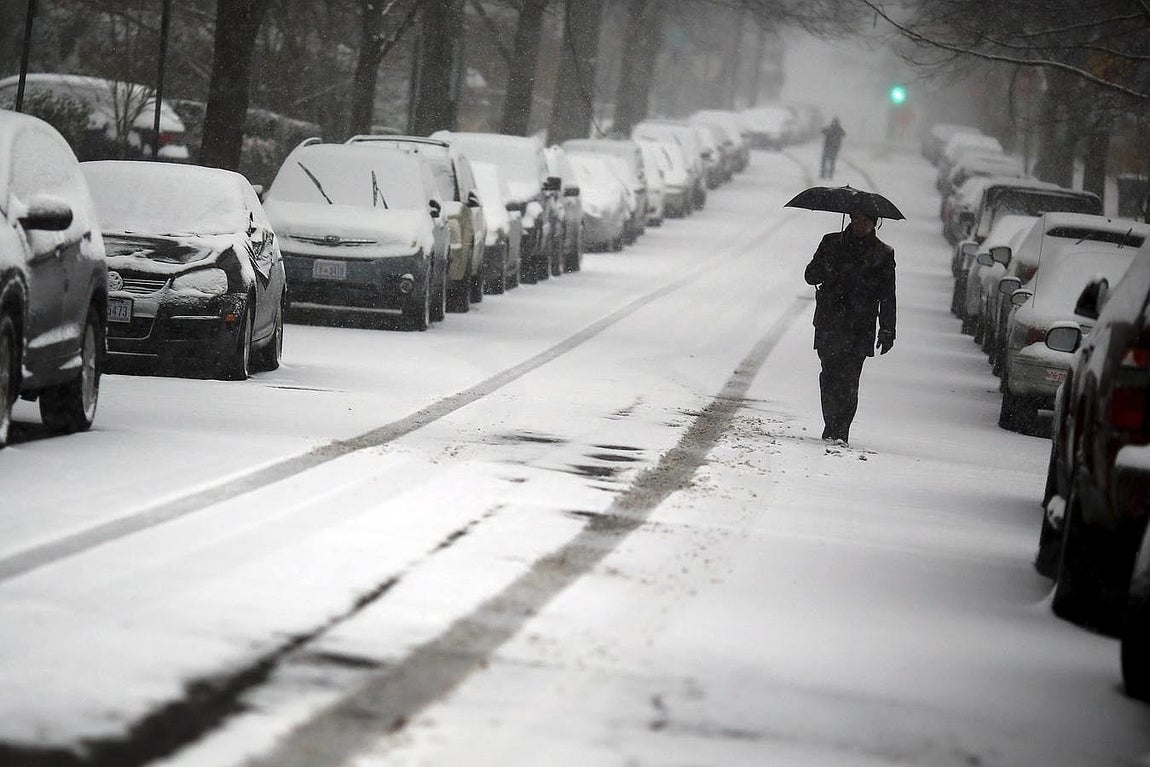 La tormenta ha alterado el ritmo habitual de la vida en Washington. 