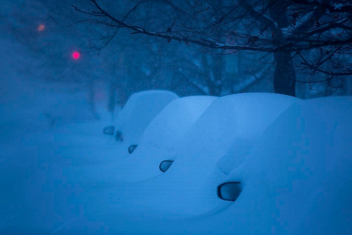 La nieve ha anegado los principales enclaves de Washington. 