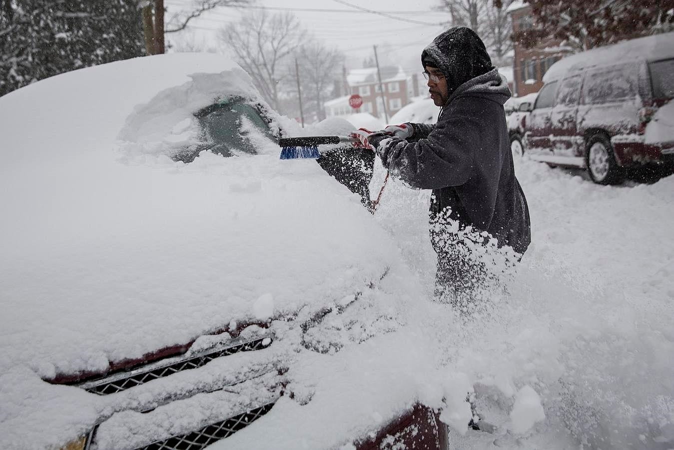 La nieve ha anegado los principales enclaves de Washington. 