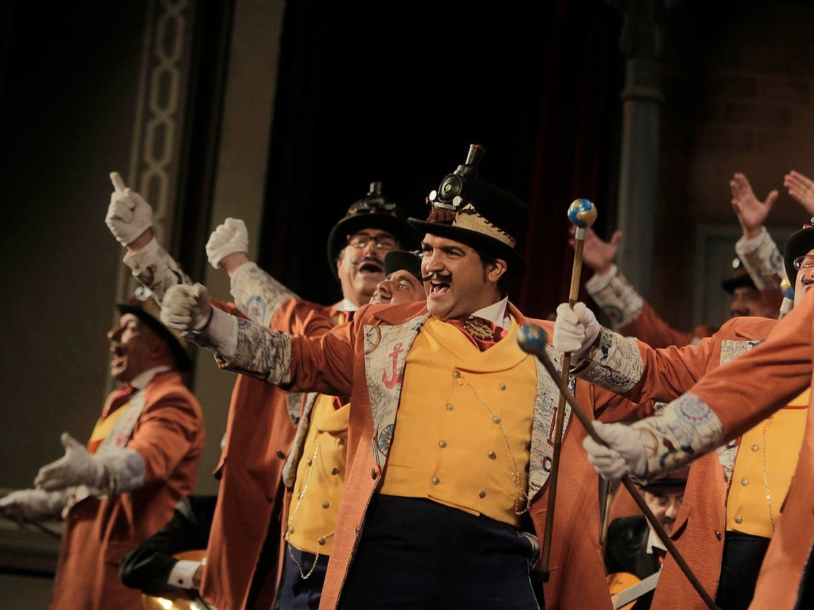 Coro La vuelta a Cádiz en 80 mundos. Carnaval de Cádiz