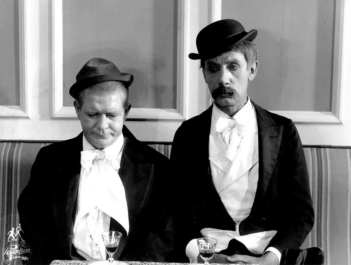 Carl Schenstrom y Harald Madsen, «Pat &amp; Patachón», símil escandinavo de los cómicos Stan Laurel y Oliver Hardy. 