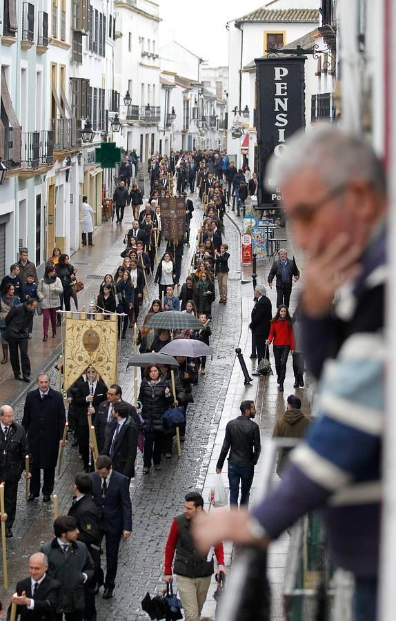 El Vía Crucis de la Agrupación de Cofradías, en imágenes