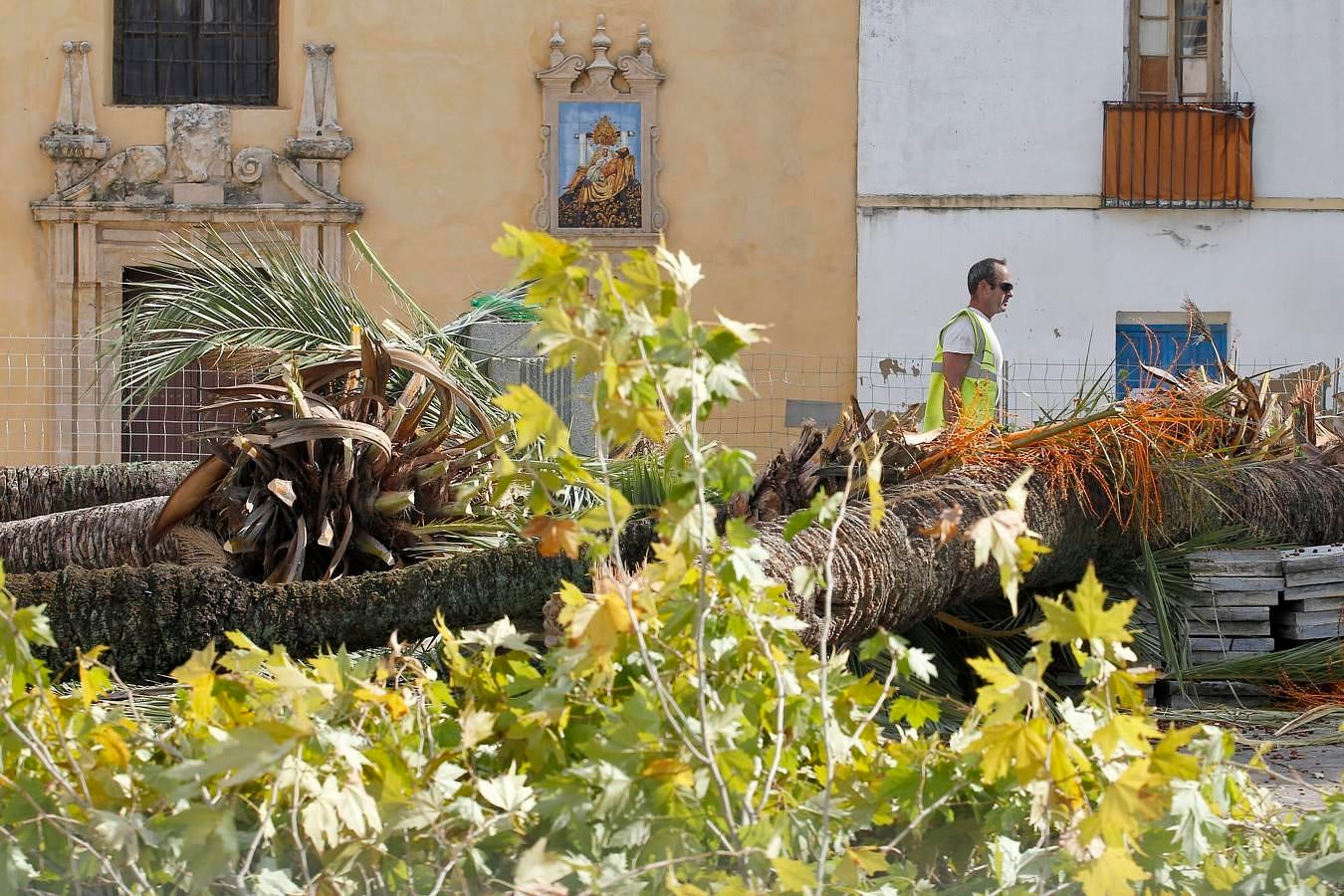 El enclave de la Axerquía Norte, en obras desde el pasado octubre, modifica su fisonomía en virtud de una actuación muy demandada por los vecinos en la que el Ayuntamiento desembolsa 460.000 euros. El objetivo es que los trabajos estén acabados en Semana Santa para el lucimiento de las hermandades, en especial de Las Angustias. Éste es un paseo visual por el antes y el después de una plaza emblemática del casco histórico de Córdoba.