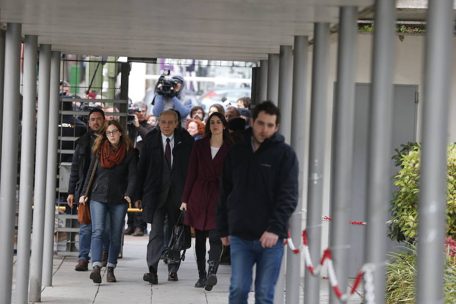 La portavoz del Ayuntamiento de Madrid a su llegada a los Juzgados