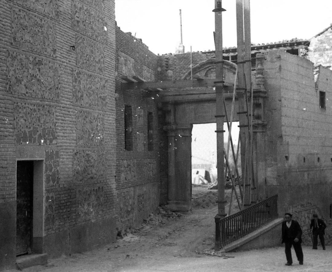 Obras de reforma en 1947. Foto. Col. J.L. Isabel Sánchez. 