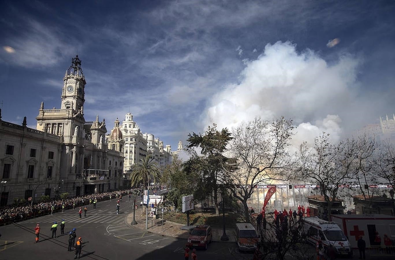 Así ha sido la mascletà dedicada a la Unesco por las Fallas de Valencia