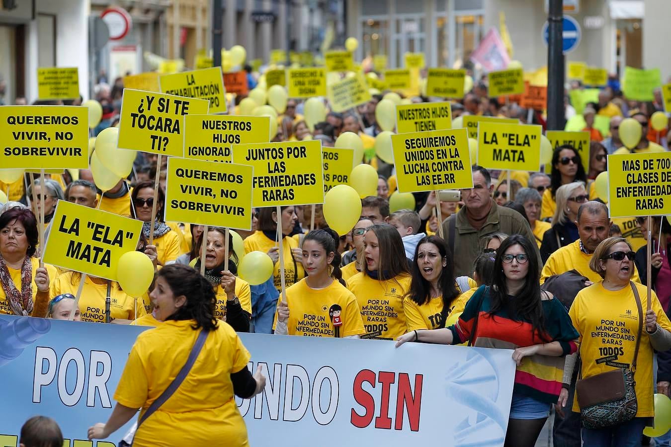 La marcha «amarilla» para sacar las enfermedades raras de su invisibilidad