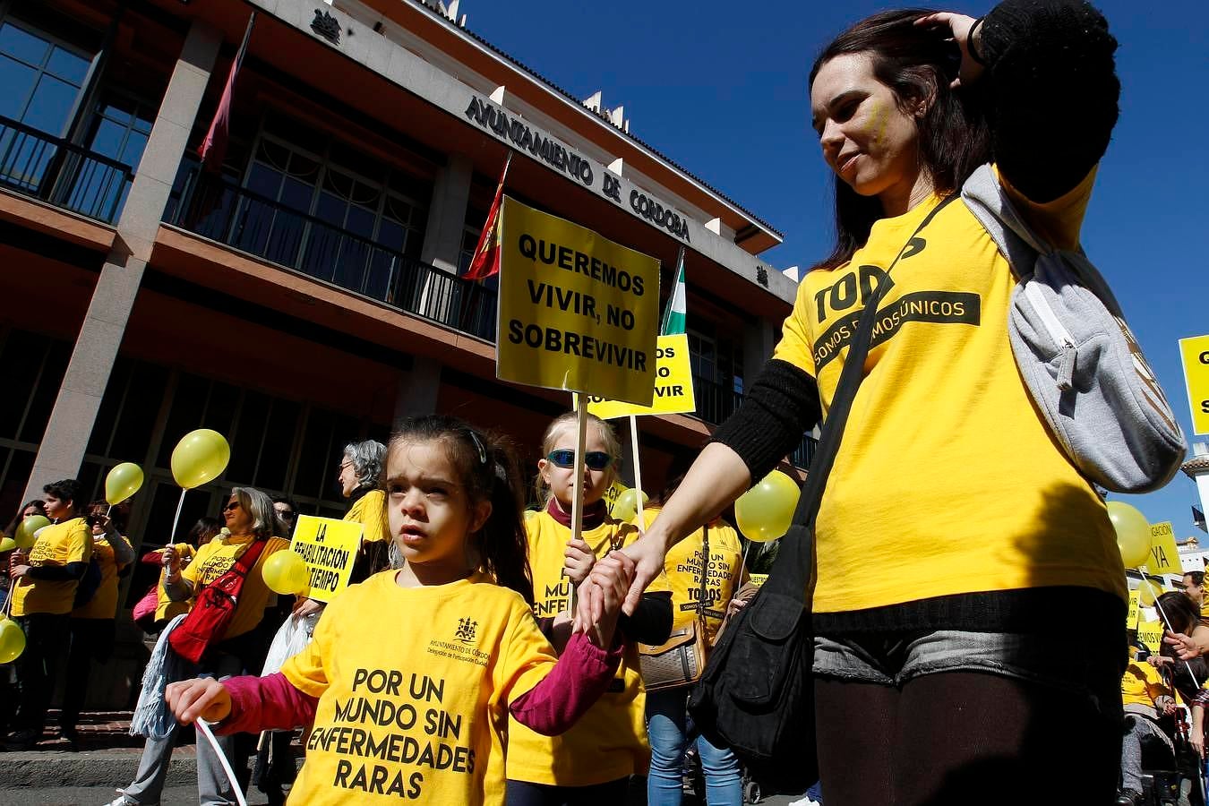 La marcha «amarilla» para sacar las enfermedades raras de su invisibilidad