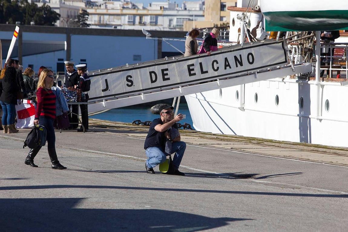 El buque escuela Juan Sebastián de Elcano, en Cádiz