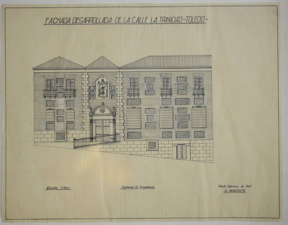 Proyecto de la reforma de 1947. Foto. Col. J.L. Isabel Sánchez. 