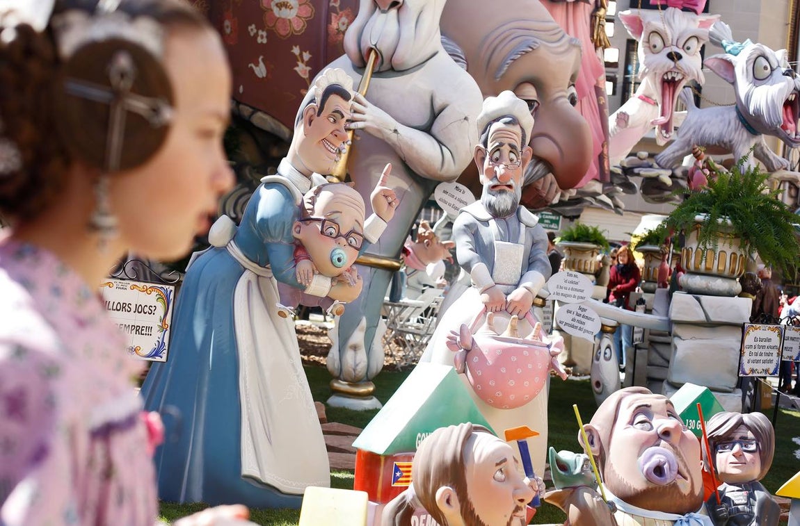 Figuras de Mariano Rajoy y Pedro Sánchez. 