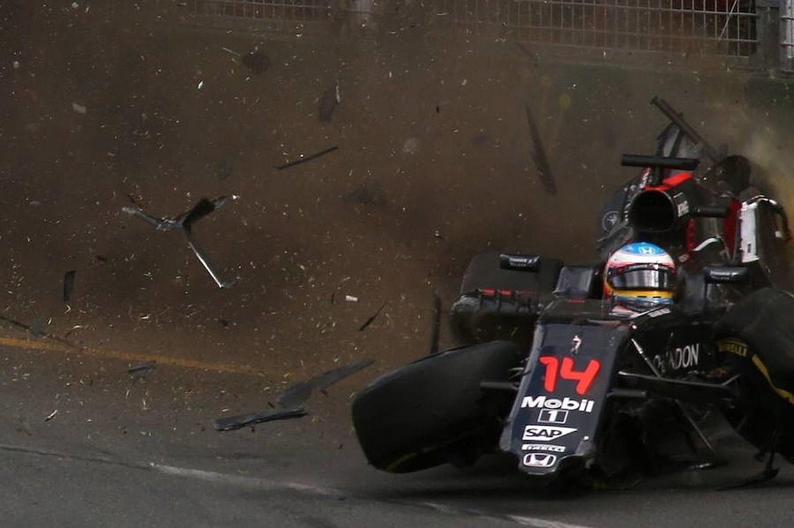 El terrible accidente de Fernando Alonso