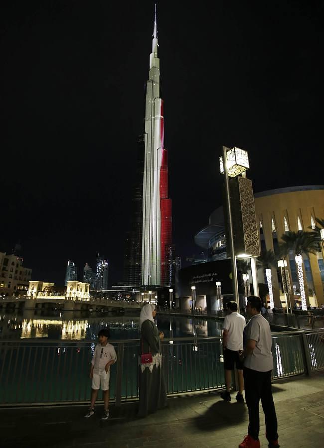 La torre Burj Khalifa, la más alta del mundo, en Dubái